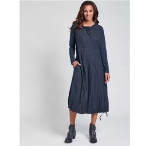 Flax Urban Revere Linen Midi Dress